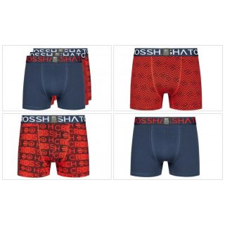 Crosshatch 3 Pack Ricochet Designer Boxer Trunks Underwear Reds