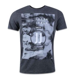 Jack & Jones Men's Jcolion Tee Ss Crew Neck T-Shirt Black