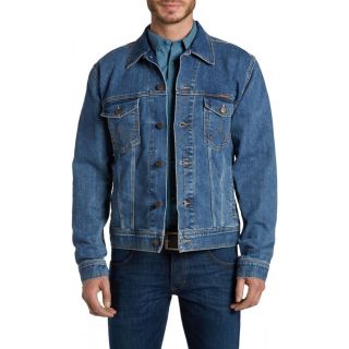 Wrangler Authentic Western Denim Jacket Stonewash Blue