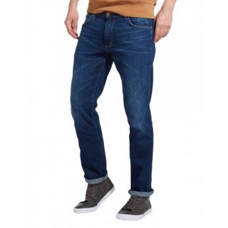 Wrangler Mens Greensboro 36" Leg Straight Leg Jeans Dark Used Look
