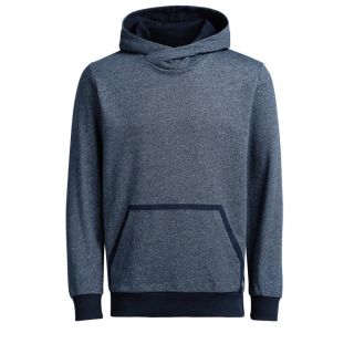 Jack & Jones Mens Wallen Sweat Hood Navy Blazer Melange