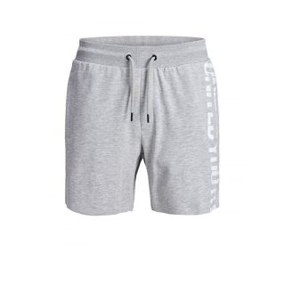 Mens Jack & Jones New Pops Jogger Sweat Shorts Light Grey