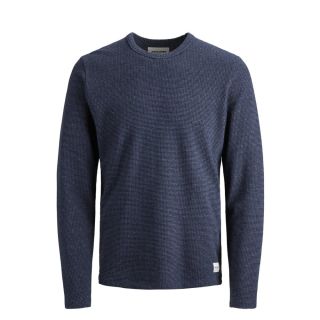 Jack & Jones Mens New Universe Knit Crew Neck Jumper Sky Captain