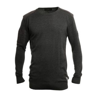 Crosshatch Linzee Crew Neck Cotton Jumper Charcoal Marl
