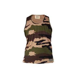 Duke 555 Corps Camouflage Military Muscle Vest Woodlands Green