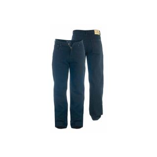 Rockford Mens New Stretch Carlos Denim Jeans Black Regular Big Kingsize Zip Fly