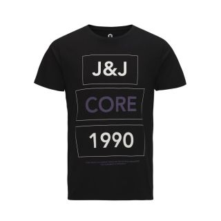 Jack & Jones Home Designer Crew Neck T-Shirt Black