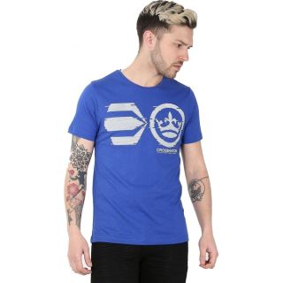 Crosshatch Mens Onsite Casual T-Shirt Mazarine Blue