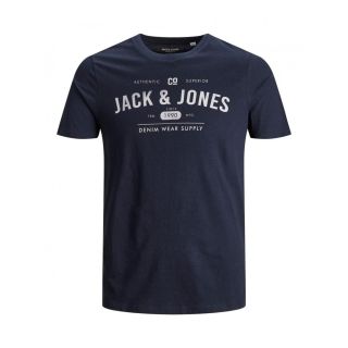 Mens Jack & Jones New Jeans Designer Classic T Shirt Navy Blazer