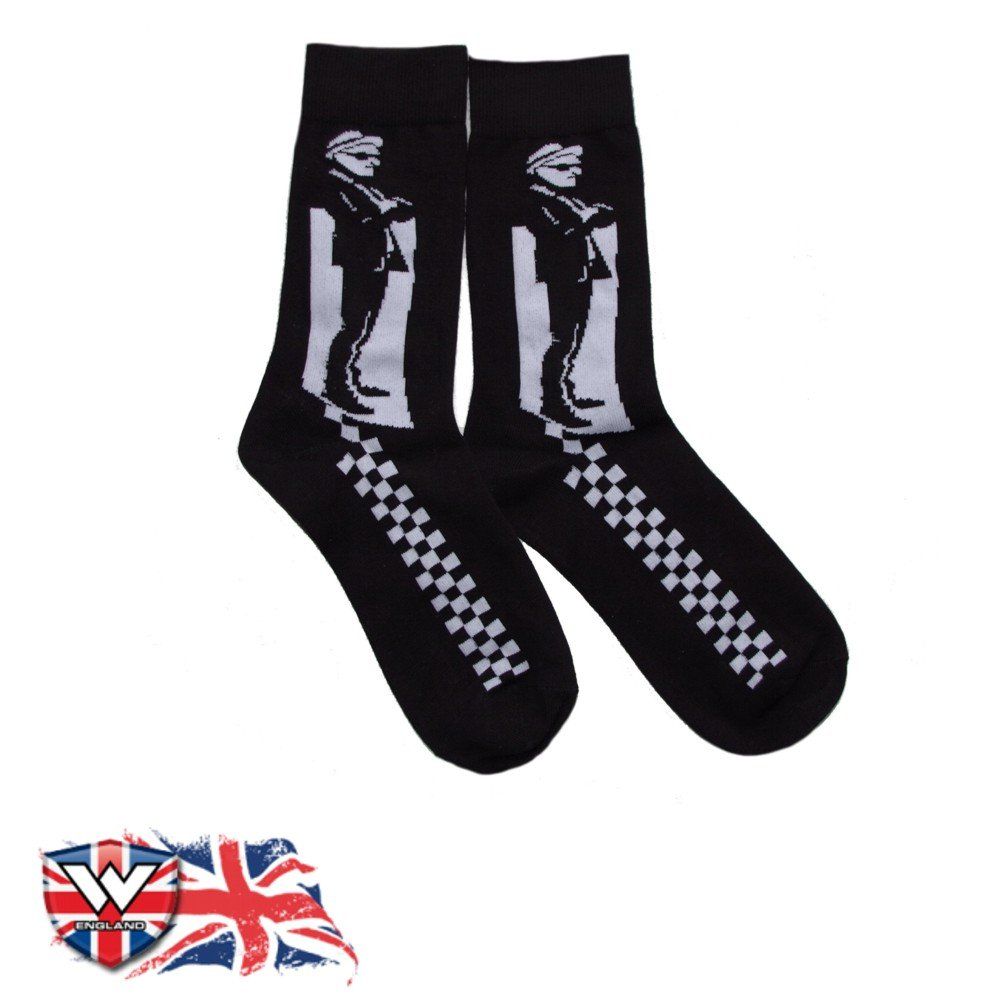 Warrior Mod Man Ska Socksteady Socks pack 2 pairs Scooter Skinhead