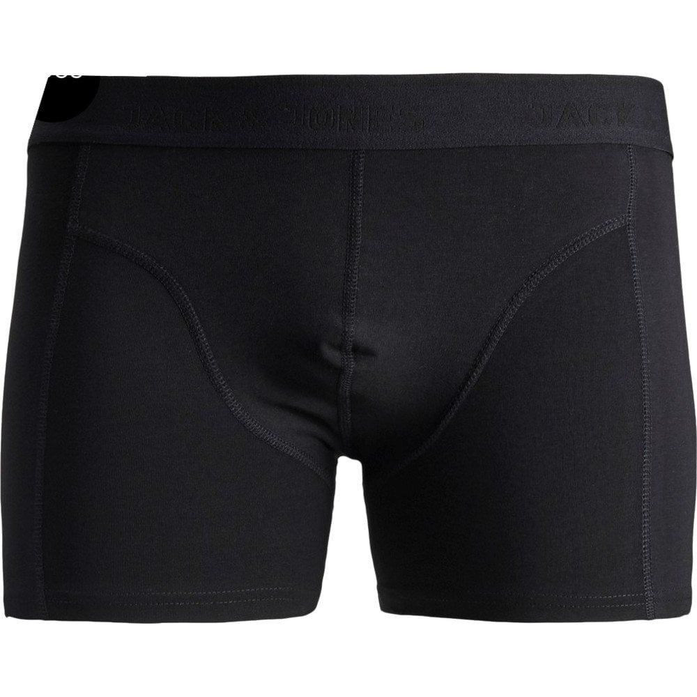 Mens Jack & Jones New Casual Designer Simple Boxer Trunks Shorts Black