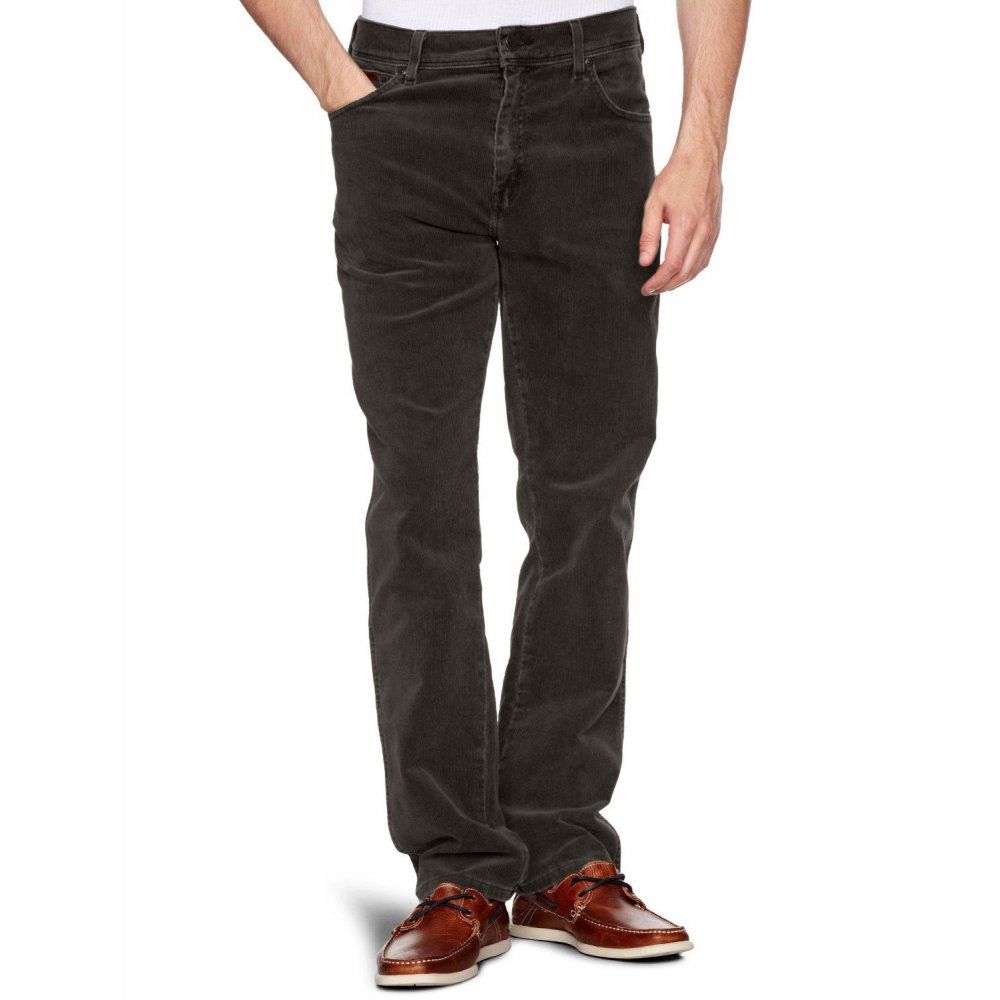 Texas Stretch Regular Fit Straight Leg Authentic Cords Black
