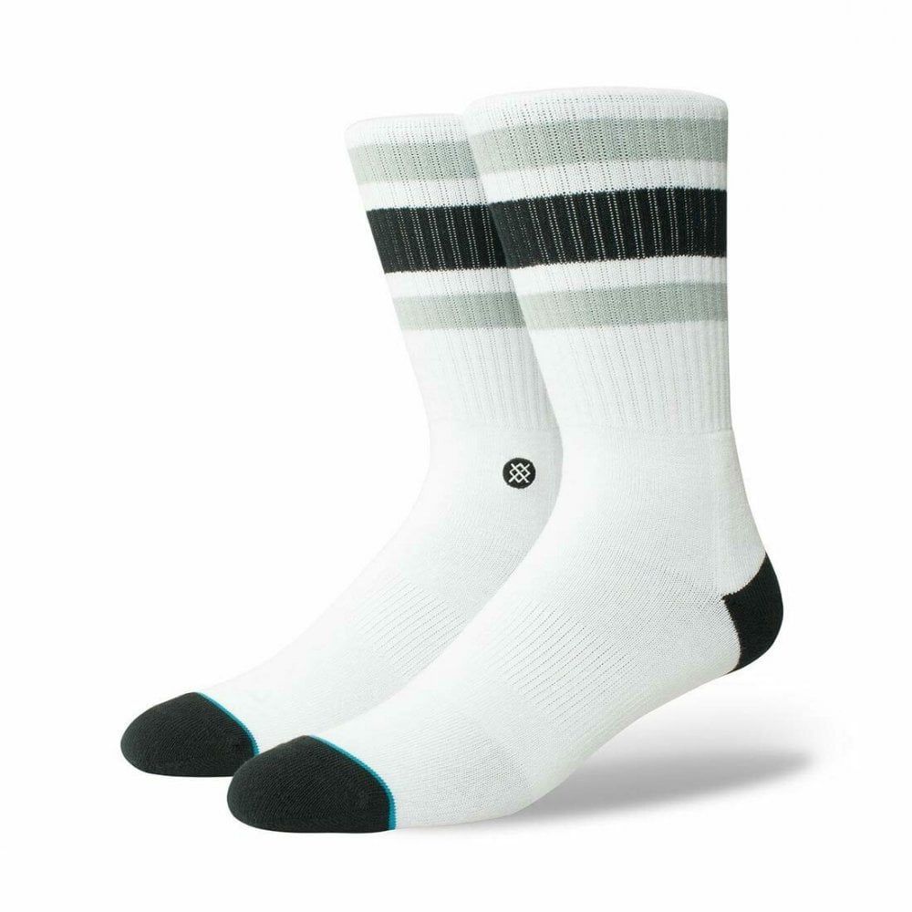 Stance Mens New Classic Crew Comfort Boyd 4 Cotton Socks White