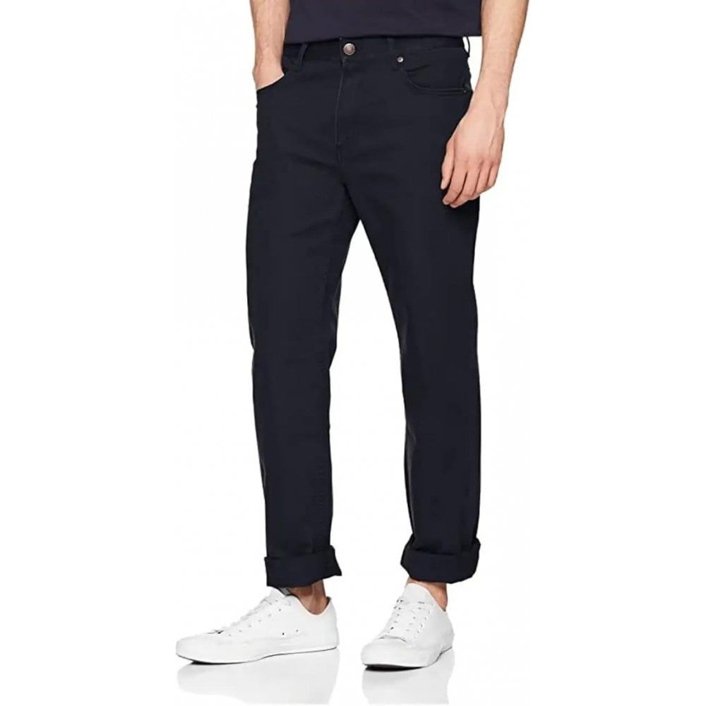 Farah Classic Mens Darwood Soft Twill Chino Vintage Straight Leg Trouser Navy