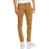 Firetrap Mens Parlin Designer Slim Fit Tapered Summer Chinos Pants Tobacco