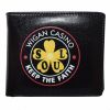 Warrior 1970s Style Vintage Embossed Keep The Faith Black Wallet 