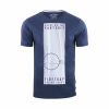 Firetrap Mens Tabb Branded Designer Casual Blackseal T Shirt Total Eclipse