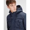 Jack & Jones Mens New Casual Will Hooded Winter Puffer Jacket Sky Captain