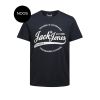 Jack & Jones Mens New Raffa Original T-Shirt Total Eclipse