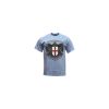 Vintage Retro Mens Crest T-Shirt Sky