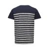 Jack & Jones Mens Casual Beth Striped T Shirt Navy