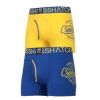 Crosshatch 2 Pack Brookster Branded Designer Boxer Trunks Underwear Yellow/Royal