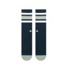 Stance Mens New Classic Crew Comfort Boyd 3 Cotton Socks Navy