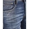Jack & Jones Mens Tim Original Slim Fit Jeans Blue Used Look