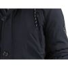 Mens Crosshatch New Killborn Faux Fur Hooded Padded Winter Coat Black