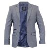 Cavani Mens Brera Plain Herringbone Tweed Blazer 