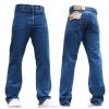 Mens Blue Circle Jeans Heavy Duty Workwear Basic Straight Regular Fit StoneWash Jeans 28-60