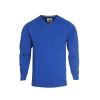 Crosshatch Casual Veeter V-Neck Fine Knitted Jumper Blue