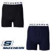 Sketchers 2 Pack Boxers Cotton Rich Boxer Shorts Black Navy