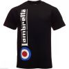 Vintage Retro Mens Side Logo T-Shirt Black