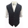 Crespo Mens New Ryan Mens Check Waistcoat Navy 