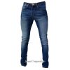 Designer Super Skinny Leg Stretch Jeans Vintage Stonewash