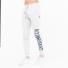 Crosshatch Mens Rampton Track Suit Bottoms Sweat Pant Jogger Bottoms Light Grey
