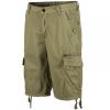 Soul Star Mens MST Designer Cargo Combat Chino Shorts Khaki
