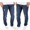 Jack & Jones Tim 419 Original Slim Fit Ripped Jeans Dark Used Look