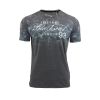 Firetrap Skulpin Designer Casual Blackseal T Shirt Black