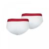 Mens Levi's New Branded 2 Pack Solid Breifs White