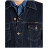 Wrangler Mens Authentic Western Denim Jacket Indigo