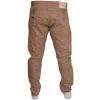 Crosshatch Mens Kractus Designer Twisted Leg Regular Fit Tapered Chinos Jeans Tan