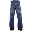 Enzo Mens A42 Designer Bootcut Flared Denim Lightwash Jeans