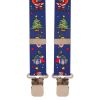 Brimarc Mens Heavy Duty Xmas Santa Blue Braces Trouser Belt Suspender 2" 50mm Wide