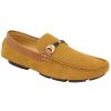 Mens Belide Moccasins Suede Look Shoes Driving Loafers Slip On Italian New Camel
