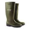 Mens Dunlop Hunting Waterproof Walking Wellies Rain Festival Wellington Boots Green