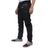 Enzo Mens New Cuffed Coated Denim Jeans Distressed Black
