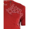 Crosshatch New Mens Casual Graphic V Neck T Shirt Lightfeet Red Dahlia
