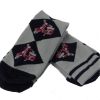Warrior Retro Vespa Vintage Socksteady Argyle Red Socks pack of 2 pairs Mod Scooter 